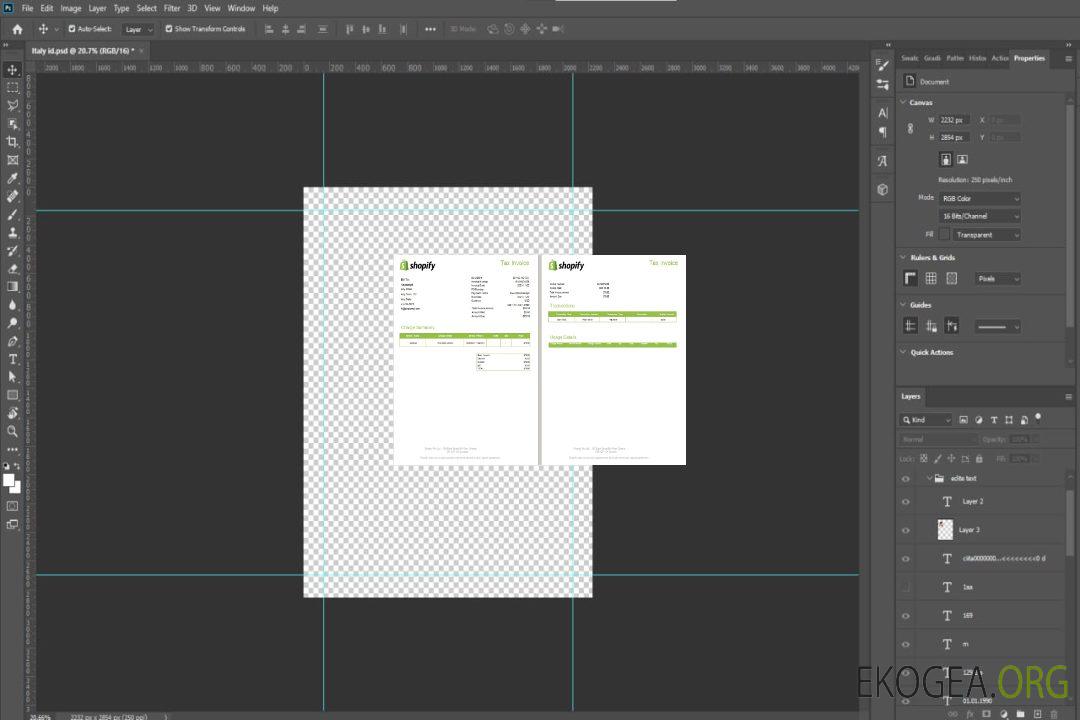 Facture fiscale Shopify au Canada template Facture fiscale Shopify au Canada template